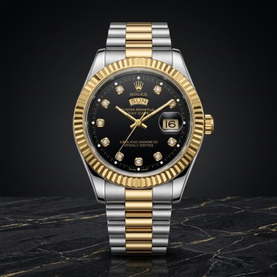 Rolex Quartz Movement Stainless Steel Analog Watch for Men